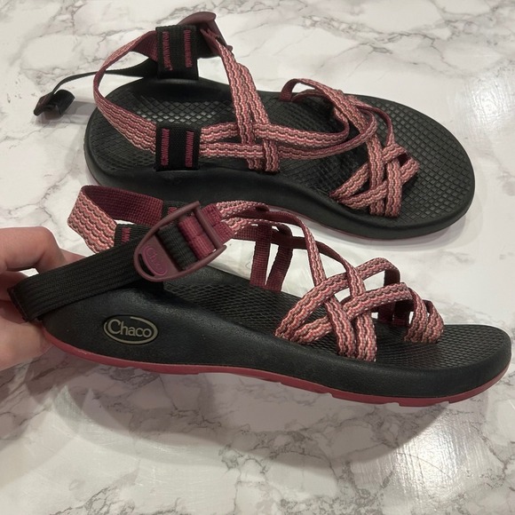 Chaco ZX2 Double Strap Pink Purple Womens Sport Sandal Size 6 - Picture 4 of 9